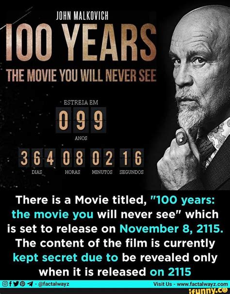 100 years the movie you will never see leaked|100 years wikipedia.